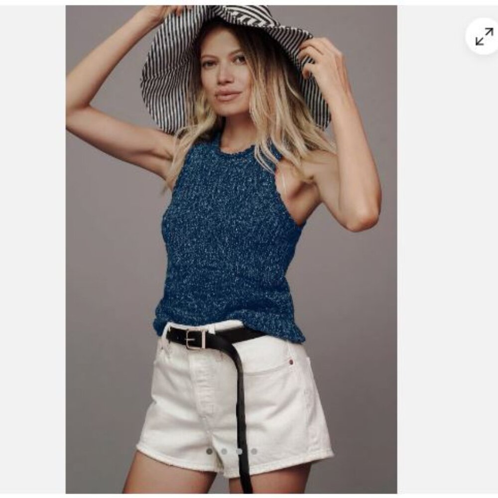 Anthropologie Pilcro Stitched Sweater Tank Top